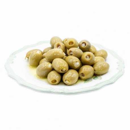 image 1 of Stuffed green olives with lemon in brine