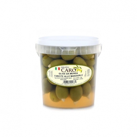 image 6 of Stuffed green olives with almonds in brine