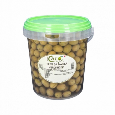 image 3 of Incised Green olives Gioconda in brine
